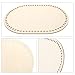 1 Pack Wooden Bag Bottom 13.7x9.8 Crochet Basket Base Oval Natural Wood Base Shaper Unfinished Wooden Round Weaving Knitting Base for Crafts(Hole 8mm)