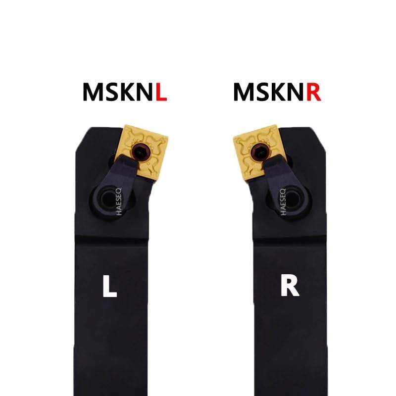 1pc MSKNR MSKNR1616 MSKNR2020 MSKNR2525 MSKNR3232 External Turning Tool Holder SNMG Carbide Insert Holder for Metal Lathe Cutting(Size:12,Color:MSKNL_NO Inserts_1616H)