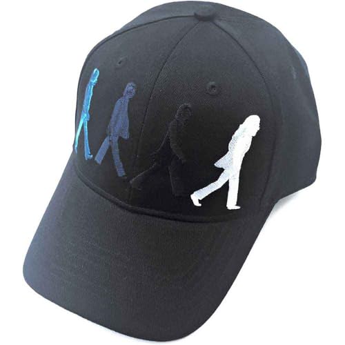 The Beatles Baseball Cap Abbey Road Figures Official Black Strapback One Size