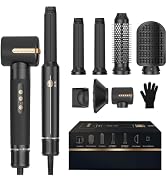 7 in ONE Hair Dryer Brush, Powerful Blow Dryer Brush with Auto- Wrap Curler, Detachable Fast Dryi...