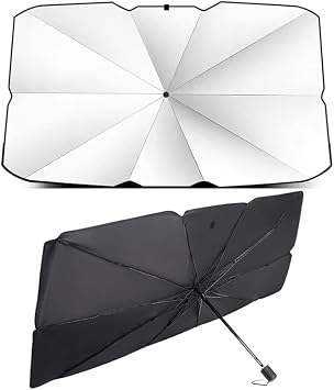 Car Windshield Sun Shade Umbrella for Bentley Continental GTC Mulliner 20202024, Foldable Car Windshield Front Window Heat Insulation Protection, Sun Blocking Easy Setup,B 140CM 80CM