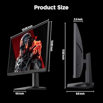 KOORUI 24.5 Inch Gaming Monitor, FHD (1920 x 1080), VA, 1ms