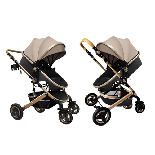 image for PetitX Convertible Baby Stroller with Sleep Recline Sitting Modes Fold