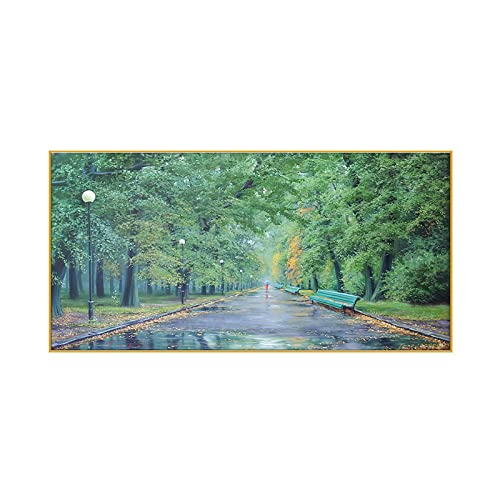 Peintures à l'huile abstraites faites main, grande toile de maître