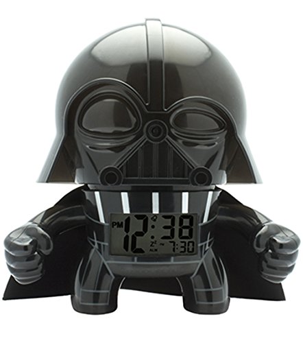 BulbBotz Star Wars Darth Vader Kids Light up Alarm Clock | Black/Gray |