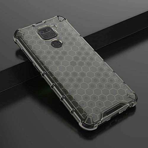 Image of Glasgow | for Mi Redmi Note 9 Honeycomb Pattern Back Case Cover for Mi Redmi Note 9 - Black