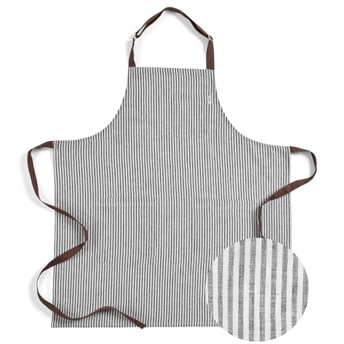 Solino Home Linen Kitchen Apron for Men & Women -