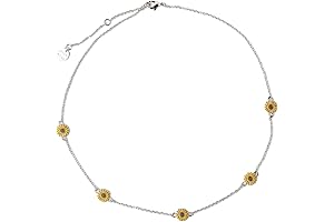 Vintage Sunflower Choker Necklace: A Ray of Sunshine