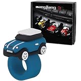 Car Darshboard Ornaments Sticker Engine Start/Stop Cover Power Control Pushbutton Button Switches Decorative Circle Interior Accessories for 3 Gen Mini Cooper F54 F55 F56 F57 F60 (Button Ring Blue)
