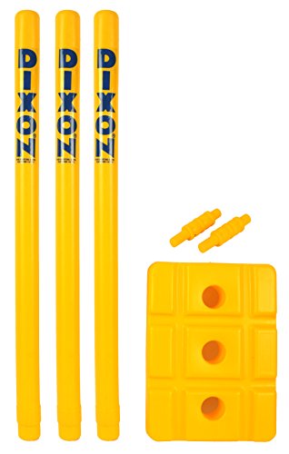 Dixon PVC Plastic Cricket Wicket Set (Yellow)