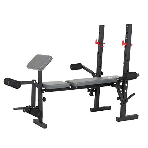 image for Body Champ Standard Weight Bench with Butterfly and Preacher Curl, Inc