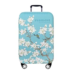 HO-TBO koffer Covers 3D Bloemen Patroon Reizen Bagage Cover Rits Koffer Cover Past 18-32 Inch Gemakkelijk te monteren en te verwijderen
