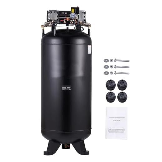 Happybuy 80-Gallon Oil-Free Dual-Stage