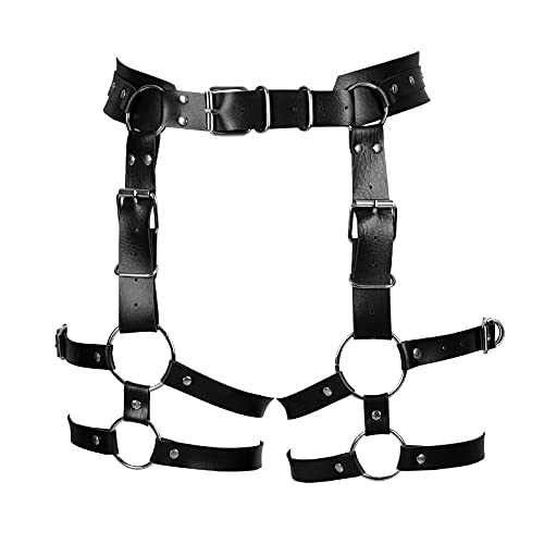 Damen Body Harness BH Plus Size - Gothic Punk BH Für Karneval & Halloween