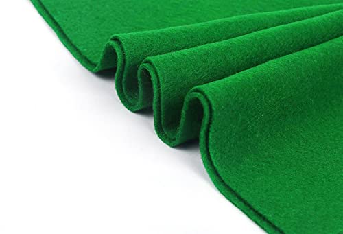 YYCRAFT 1 Yard Soft Felt by The Yard Fabric 74 Inch Wide 1.6mm Thick DIY Arts & Crafts Sewing-Emerald Green