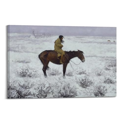 Affiche d'art Frederic Remington poster déco chambre 50x76
