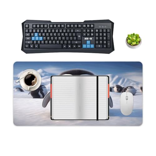 Cute Penguin1 Desk Pad con base de goma 60x30 cm miniatura 4