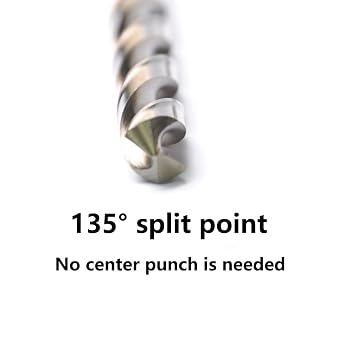 3/16 Cobalt Drill Bits(20PCS), M35 HSSCO High Speed Steel Jobber Length Twist Drill Bit Set for Hardened Metal, Stainless Steel, Cast Iron, Plastic and Wood