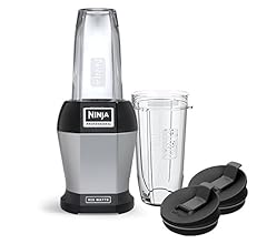 Ninja BL450C, Nutri Pro Personal Blender For Juices, Shakes & Smoothies, 18 and 24 Oz cups, Black/Silver, 900W (Canadian Ve…