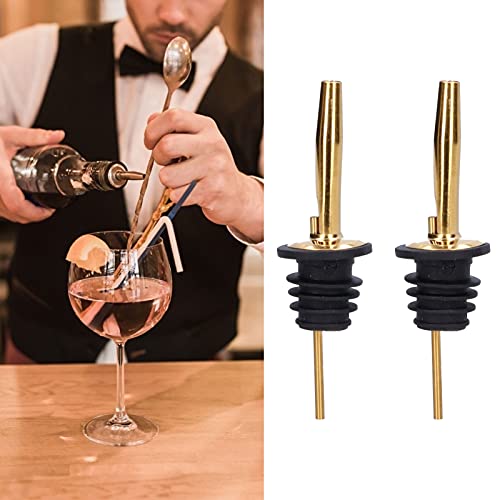 10 peças de dosadores de licor, dosador de garrafa de vinho de aço inoxidável, bico de óleo de oliva