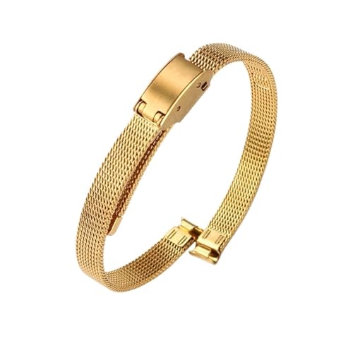 6 �~�����[�g�� 8 �~�����[�g�� 10 �~�����[�g�������ȃ��b�V�����v�X�g���b�v�����̃X�e�����X�|���v�o���h�A�N�Z�T���[���K�Ōy�ʃ��X�g�o���h(Gold,10mm)