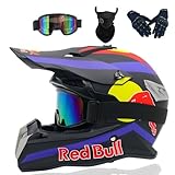 [Casco da motociclista professionale] - Ideale per bici da corsa come ATV, motociclette, scooter, ciclomotori, incrociatori, elicotteri, motociclette da turismo, ecc