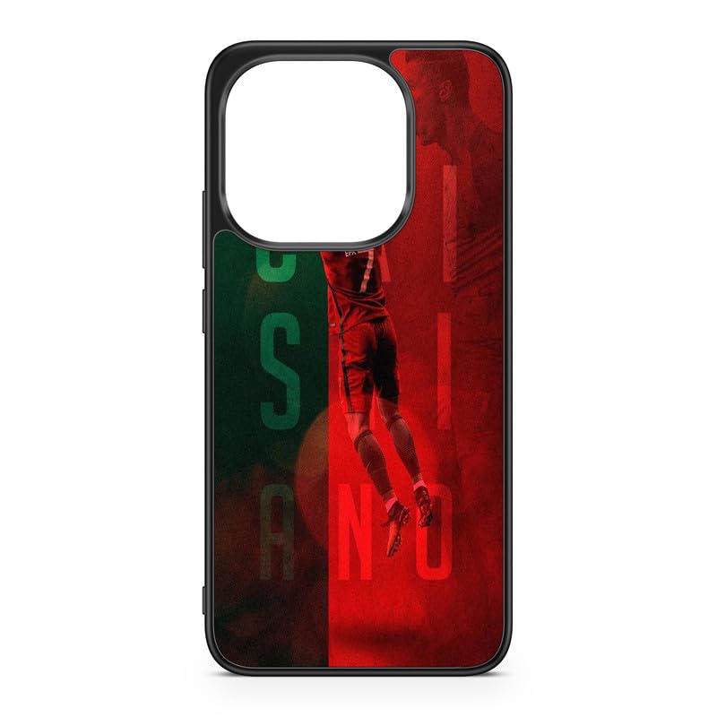 Carcasa compatible con Huawei P Smart 2019 – Cristiano Ronaldo – Concentración máxima – Sublimación HD – Silicona Negro – Carcas‑en-Folie
