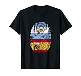 Spain & Argentina Fingerprint Half Spanish Argentinian Roots T-Shirt