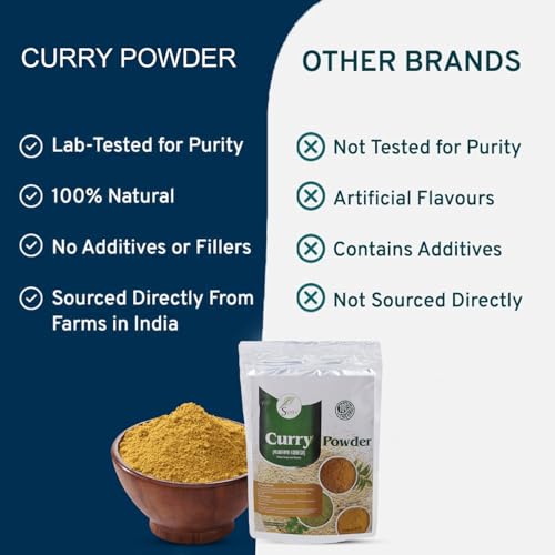 SVATV Curry-Pulver | Murraya Koenigii | Curry-Würzpulver | Indisches Curry-Pulver | Spezieller Geschmack, Hochwertige Kräuter – Größe – 227g