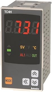 TC4H-24R, Temp Control, 1/8DIN, Single Display 4 Digit, PID Control, Relay & SSR Output, 2 Alarm Output, 100-240 VAC