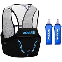 AONIJIE Hydration Pack, Trail Running Vest Set Breathable Lightweight 2.5L and 2 Soft Flasks 500ml