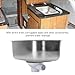 ciciglow RV Kitchen Sink, 12.6x8.66x4.72 in Stainless Steel Single Bowl Sink Wash Basin for Cars Boats RVs Yachts