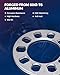 KAX 4x100,4x114.3,5x100, 5x108, 5x110, 5x112, 5x114.3, 5x115, 5x118, 5x120 Wheel Spacers,Silver Forged 5mm Hub Centric Wheel Spacer Adapters with Studs78.1 Hub Bore,fit for All,4pcs