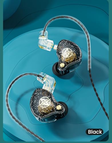Image of IQX2PRO IEM Tangle-Free Cable, Type C for Phone, Tablet & Computer Iqx2pro (Purpel)