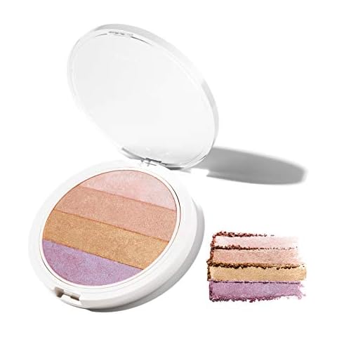 Undone Beauty 4-in-1 Highlighting Palette Nonzer with Coconut Extract for Dawy, Radiant Glow and Blendable Powder for Highlighting, Contouring, and Strobing Face & Body - Vegan and Cruelty Free Cover