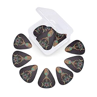 Wicca Wiccan Triple Moon Gaia Lot de 12 médiators fins moyens et lourds pour guitares acoustiques électriques - Les Beatles, Paul McCartney, John Lennon, RIngo Starr, George Harrison Wicca Wiccan Triple Moon Gaia Lot de 12 médiators fins moyens et lourds pour guitares acoustiques électriques – Image 6