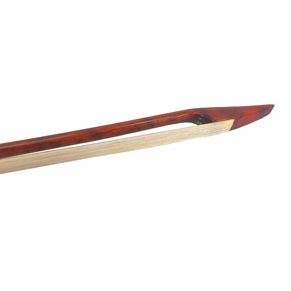 Snakewood - Arco de violín barroco 4/4 Letterwood, arcos de violín hacia afuera, tornillo largo, tamaño completo, pelo natural