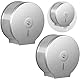 Jumbo Toilettenpapierspender, Große Rolle Wandmontage Edelstahl Wasserdichter Toilettenpapierhalter Badetuchspender mit Schloss Schlüssel (2 Stück)