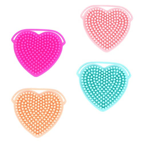 PartyKindom Silicone Facial Brush Set 4pcs Dual-Sided Massager Gentle Cleansing Tool for Face and Travel
