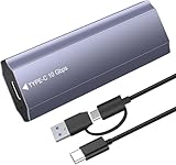 Plug and Play : Le M2 boitier ssd est conçu pour une installation sans outils, aucun tournevis n'est nécessaire, il suffit d'ouvrir le couvercle, d'insérer le lecteur et de le fixer. Aucun pilote ou logiciel supplémentaire n'est nécessaire. Le câble combiné USB-C vers USB-C/USB-A inclus permet de le connecter facilement à d'autres appareils, ce qui est parfait pour accéder aux données importantes au travail, en réunion ou en voyage.