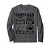 Cheer Dad Drive Pay Clap Repeat Funny Saying Cheerleading Long Sleeve T-Shirt