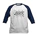CafePress Math Whisperer Baseball Jersey Kids Cotton Baseball Jersey, 3/4 Raglan Sleeve Shirt Navy/White