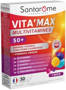 Santarome Bio - Vita'max Multivitamines Sénior - 12 Vitamines & 7...