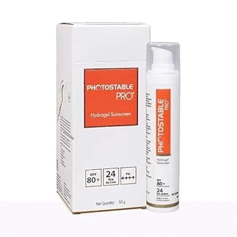 Photostable Pro+ Spf 80+ Hydragel Sunscreen - Pack of 50g Cream ...