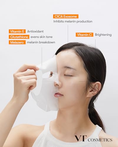 Image of VT COSMETICS CICA Daily Soothing Mask 30 Sheets, Centella Asiatica & Hyaluronic Acid for Moisturizing & Hydrating, Instant Calm & Glow, Skin Softening Facial Mask, Korean Face Mask (VT COSMETICS Reedle Shot Vita-Light Radiant Mask 30ea)
