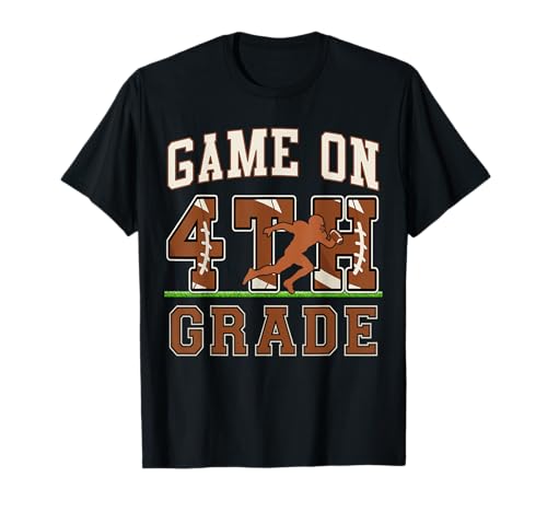 First Day of 4th Grade Boys Football Game On Fourth Grade T-Shirt