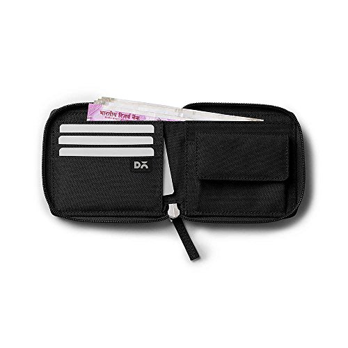 Image of DailyObjects Women's Zip Wallet | Made with Vegan Leather Material | Carefully Handcrafted | Holds up to 8 Cards | Slim and Easy to Fit in Pocket | Coin Pocket with Button Closure