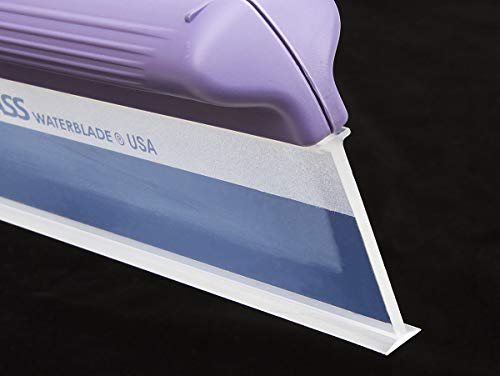 One Pass 12" Classic Waterblade Silicone T-Bar Squeegee Purple… #TOP6