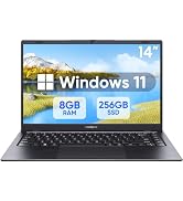 INHONLAP Laptop Computer, 14 inch FHD IPS Display Laptop, 8GB RAM, 256GB SSD, N4000 Processor, Ul...
