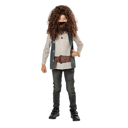 Rubies Official Harry Potter Deluxe Hagrid Child Costume, Kids Fancy Dress, Age 7-8 years Halloween Halloween